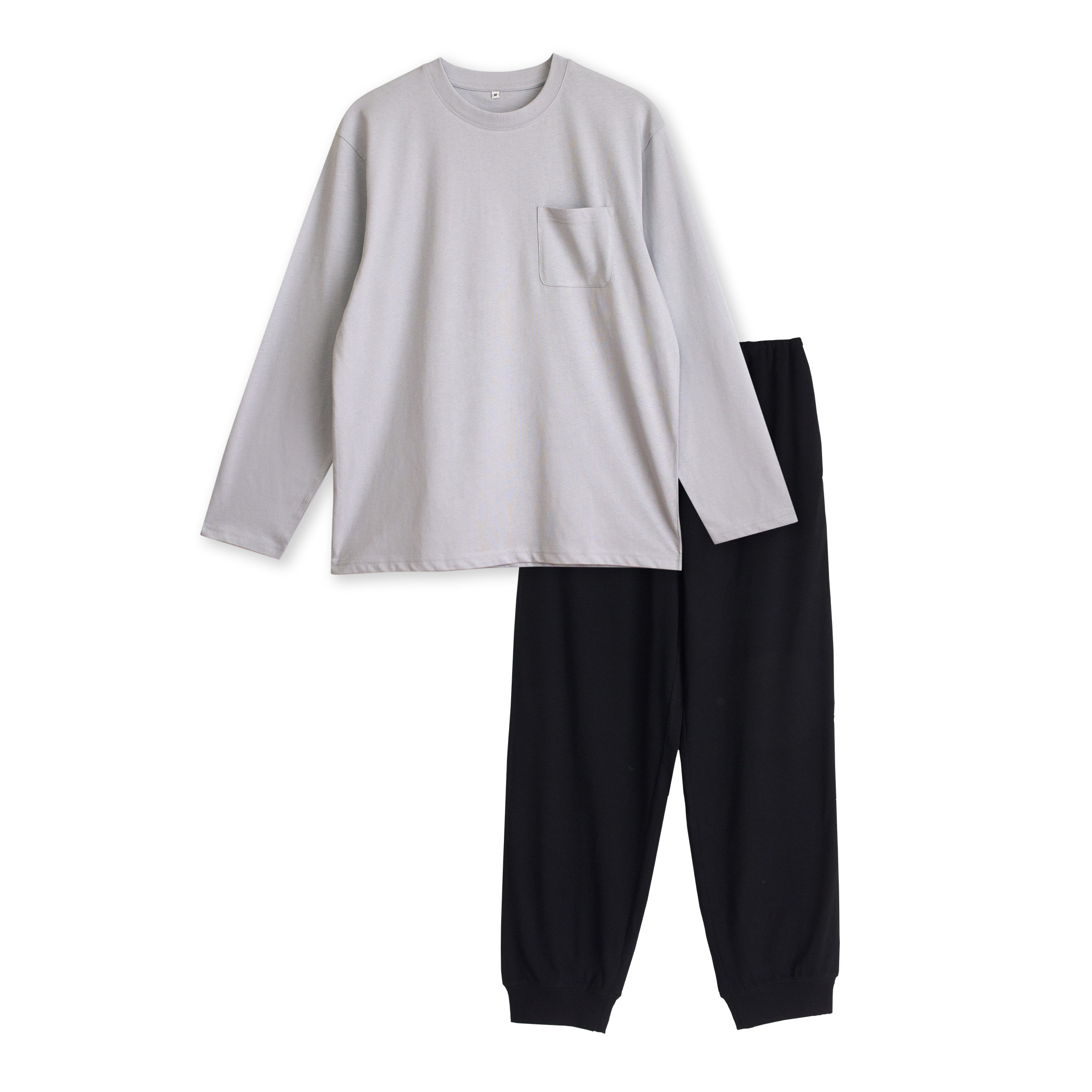 パジャマ メンズ 綿100％ 長袖 春 夏 柔らかく軽い薄手の快適Tシャツ