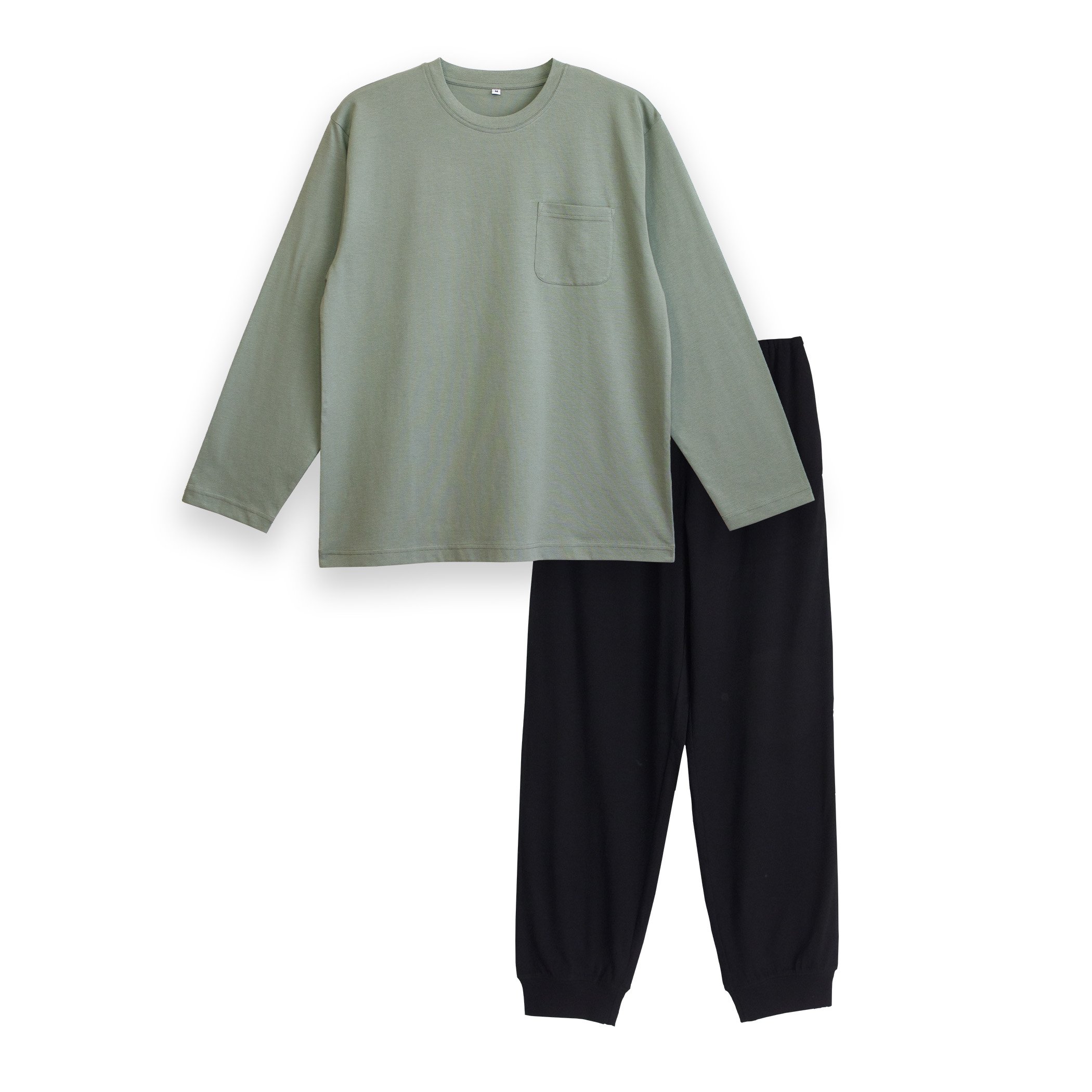パジャマ メンズ 綿100％ 長袖 春 夏 柔らかく軽い薄手の快適Tシャツ