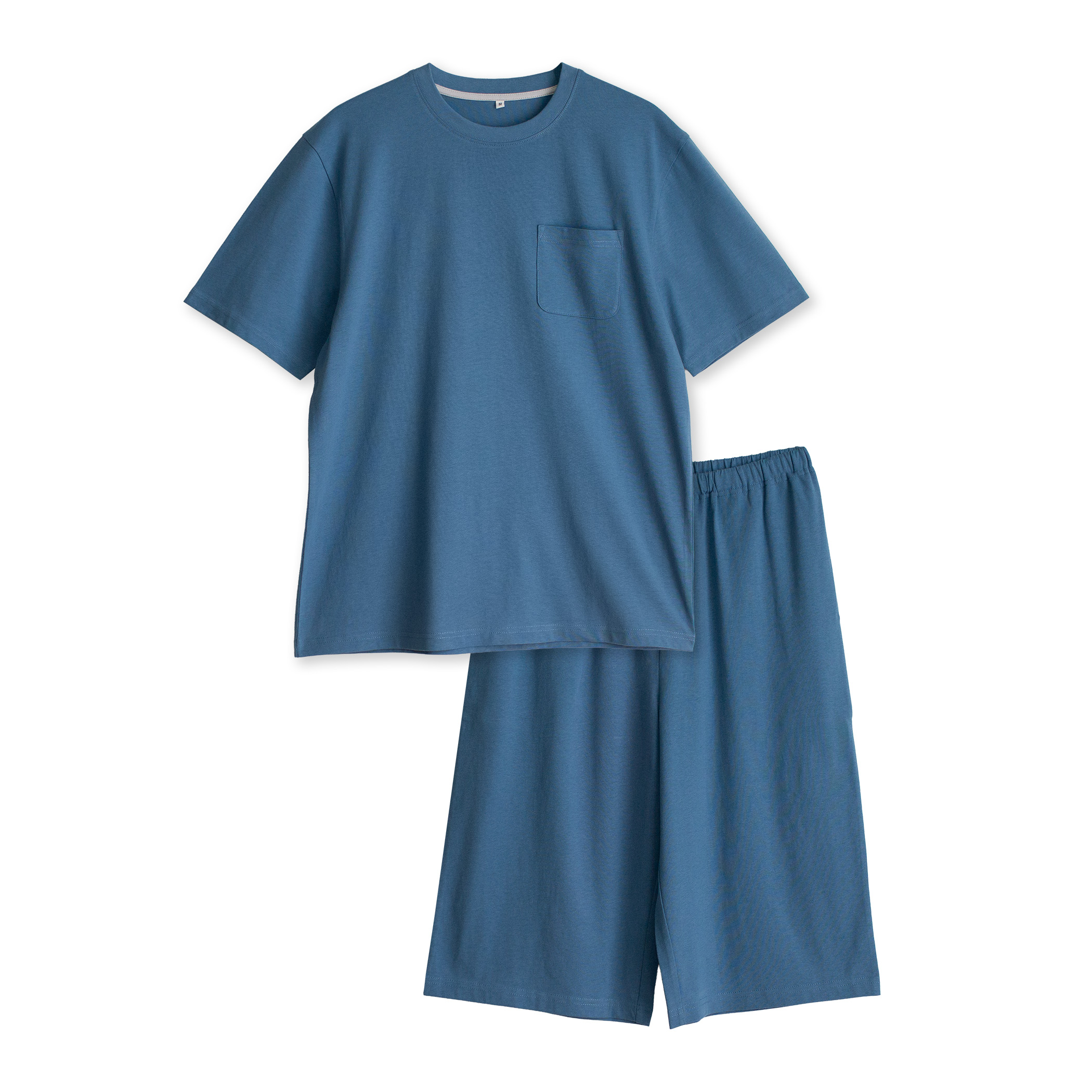 パジャマ メンズ 綿100％ 半袖 春 夏 柔らかく軽い薄手の快適Tシャツ 