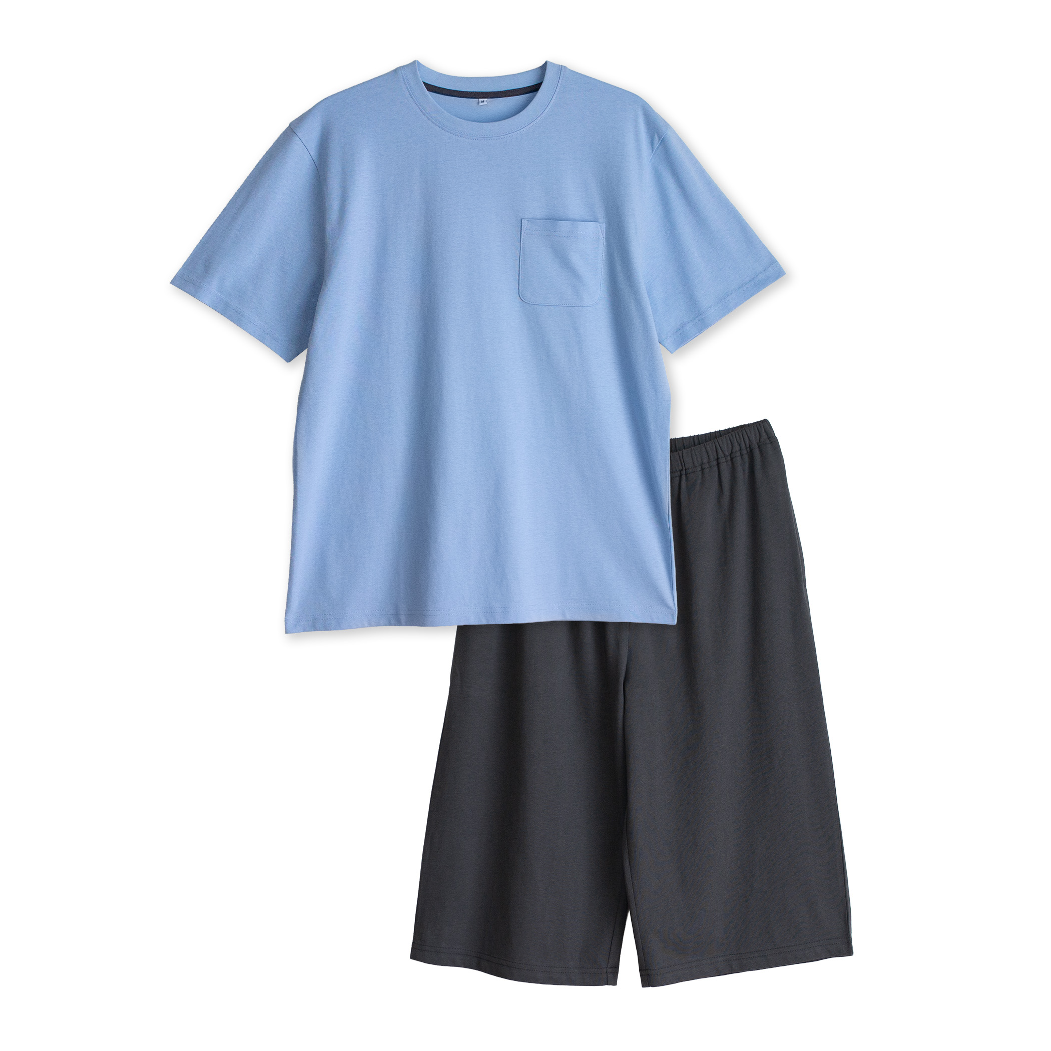 パジャマ メンズ 綿100％ 半袖 春 夏 柔らかく軽い薄手の快適Tシャツ 