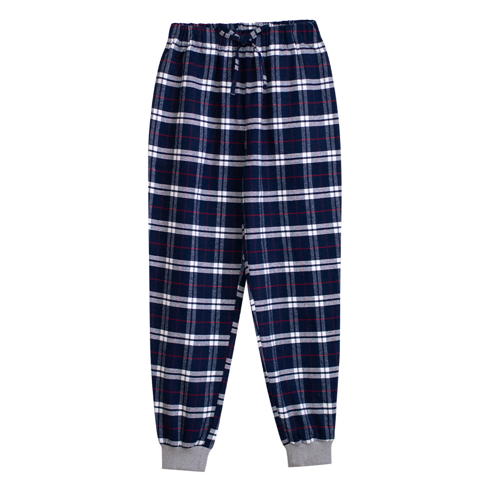 ルームパンツ レディース パジャマ 綿100％ パンツ リブ付き 秋 冬