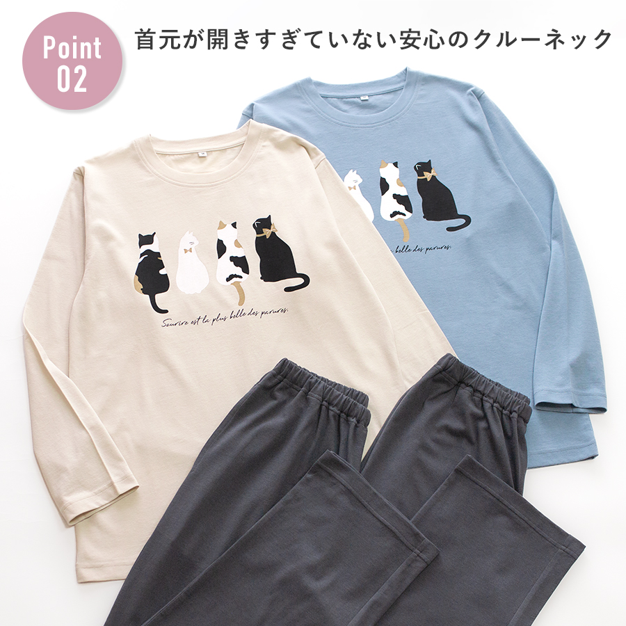 パジャマ レディース 綿100% 長袖 春 夏...の詳細画像5
