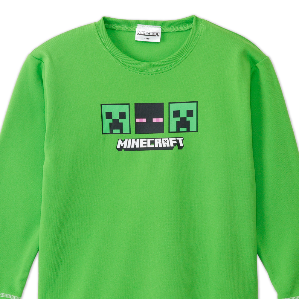 マインクラフト パジャマ ボーイズ シャギー 裏起毛 長袖 長パンツ 秋