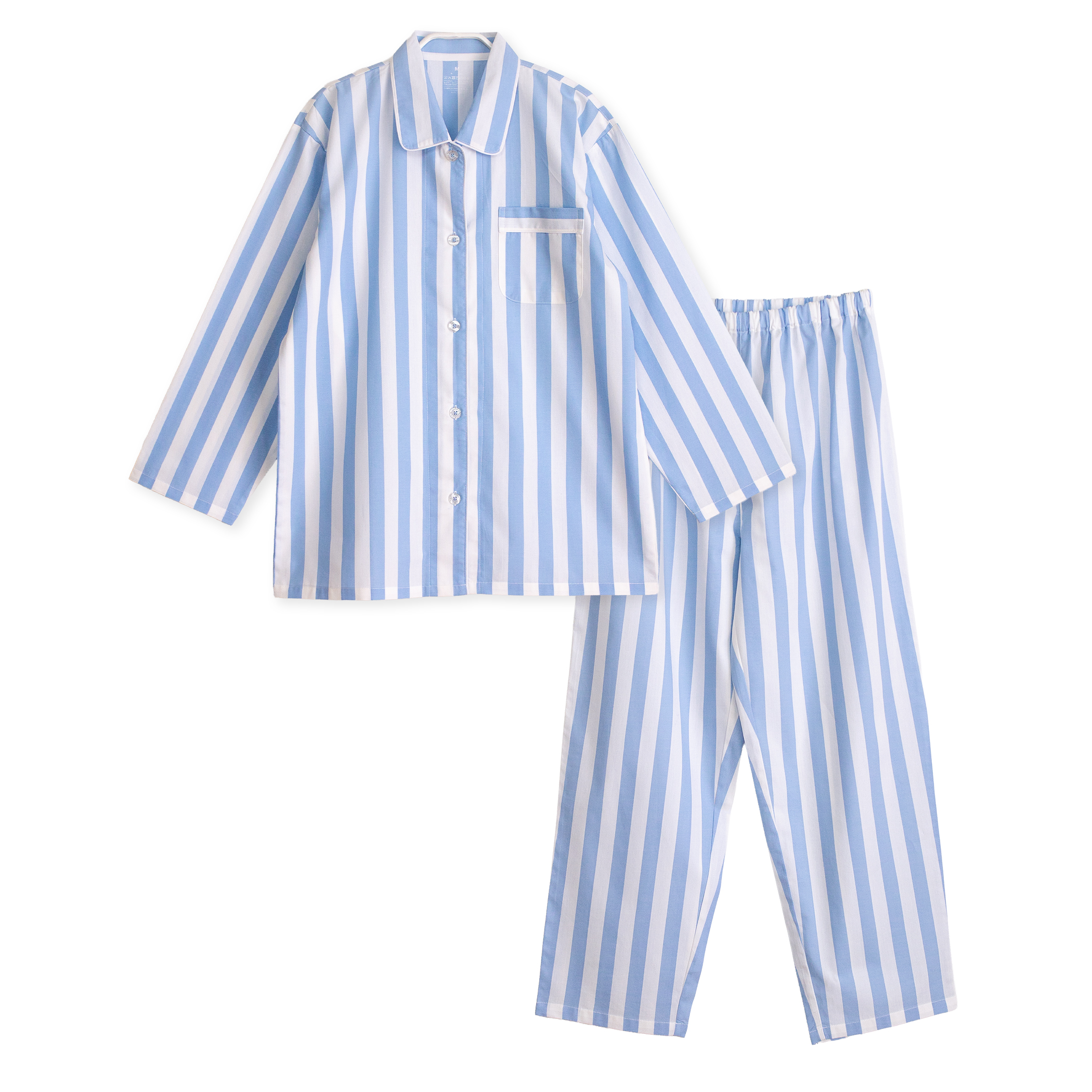 パジャマ レディース 綿100％ 長袖 春 夏 前開き ボタン シャツ