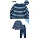 パジャマ キッズ 男の子 女の子 春 夏 長袖 綿100% 子供 ジュニア 薄手のTシャツ 男女兼用 ボーダー 130 140 150 160 メール便送料無料 関連画像5