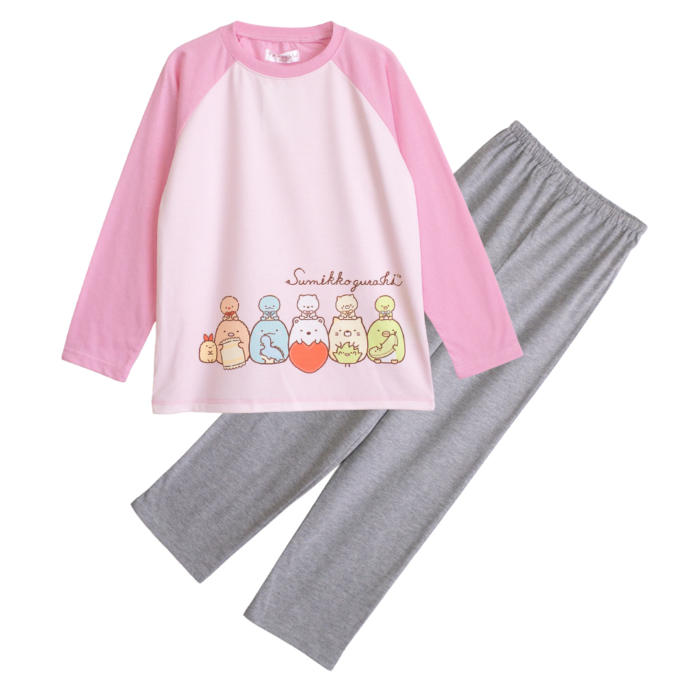 すみっコぐらし パジャマ キッズルームウェア 女の子 長袖 春 夏 秋 T 