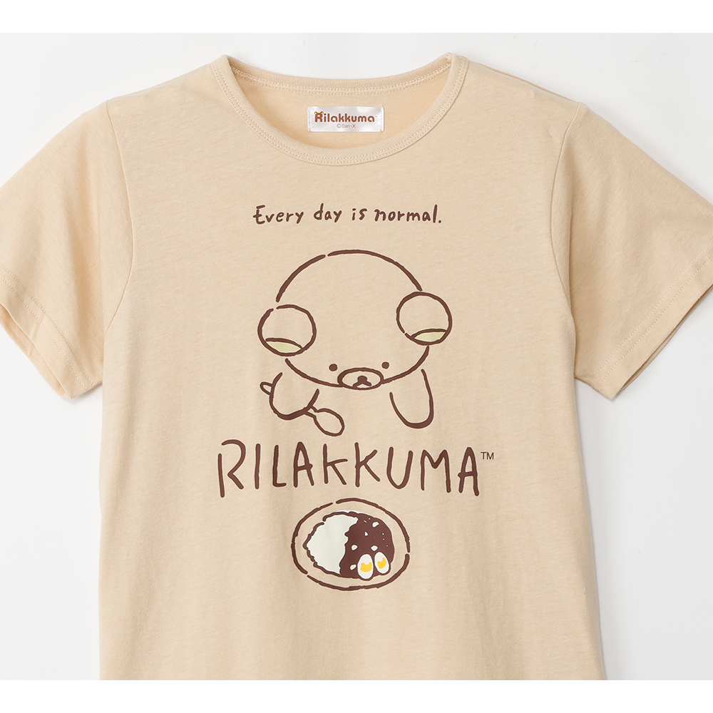 リラックマ キッズ パジャマ ガールズ 綿100% Tシャツ素材 半袖 春 夏