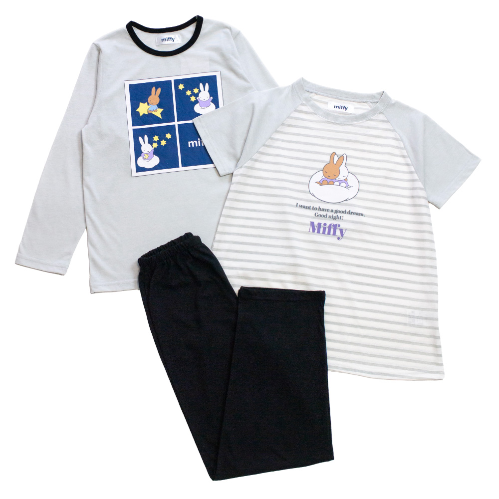 ミッフィー miffy 2TOPS パジャマ キッズルームウェア 女の子 長袖