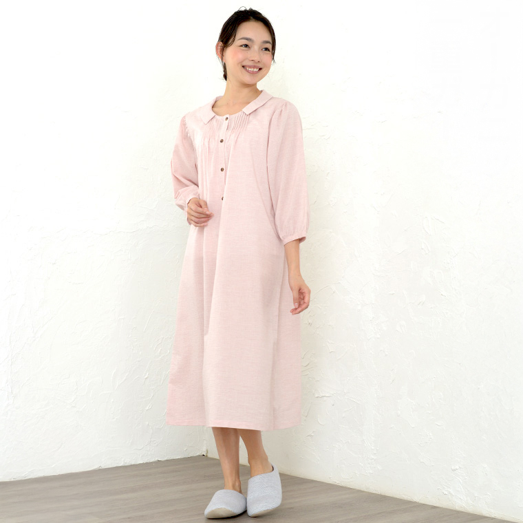 パジャマ レディース ネグリジェ オーガニックコットン ガーゼ編み 綿 夏 春 秋 ワンピース ルームウェア 半開き ボタン留めタイプ 日本製 母の日 ギフト 0304 |  | 02