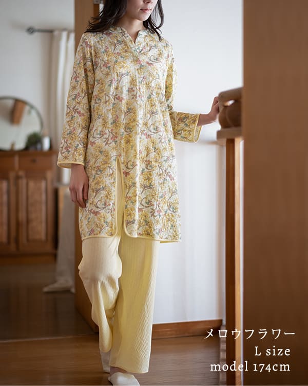 パジャマ 母の日 プレゼント に 人気 ロングTシャツ 長袖 綿100