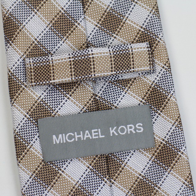 最安値で最安値でネクタイ ブランド おしゃれ 20代 30代 40代 50代 Brand プレゼント MICHAEL KORS マイケル コース メンズ  チェック ネクタイ