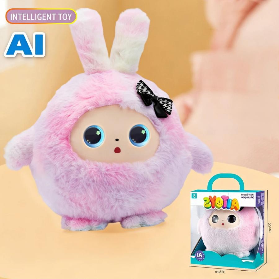 AIペット うさぎ ぬいぐるみ しゃべる 動く 知育玩具 音声認識 会話