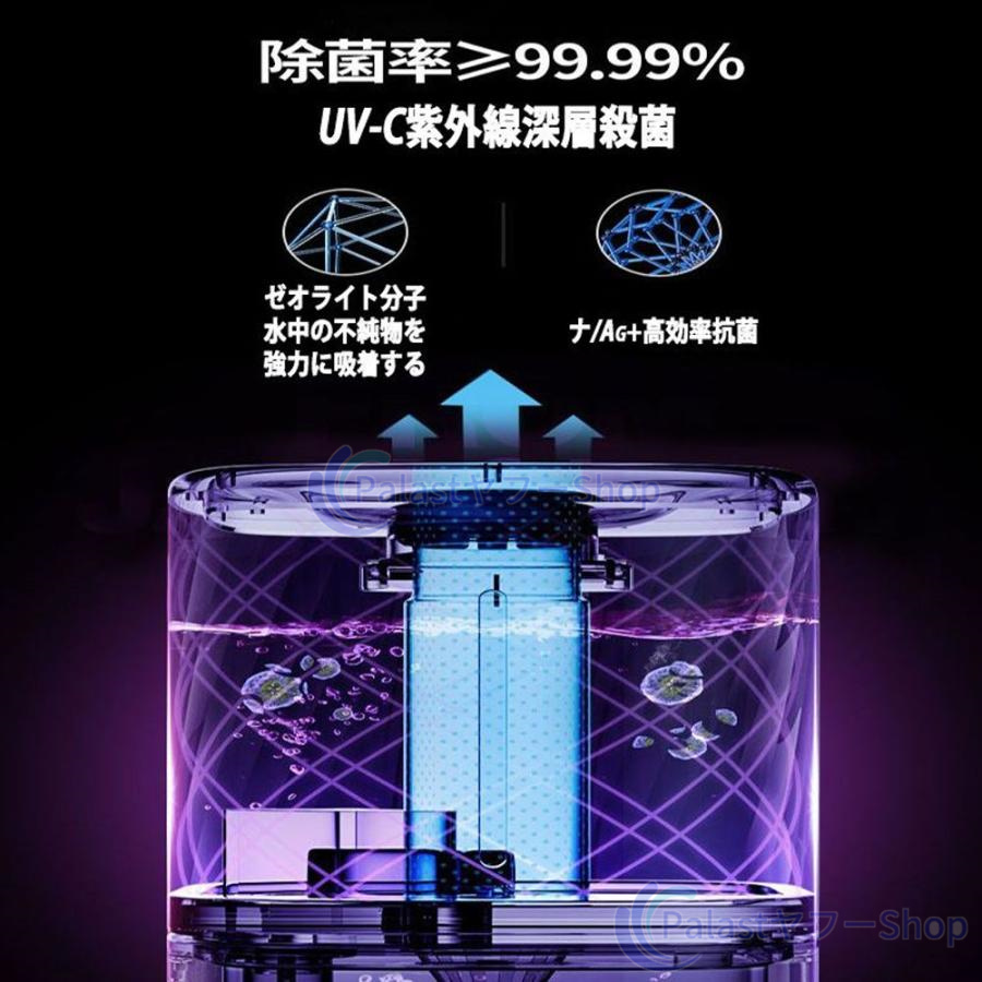 新品⭐️加湿器 大容量 超音波式10L　UVライト除菌・自動湿度調整タワー型 加湿器 空気清浄機 超音波式 タワー型 uv除菌 マイナスイオン 10L大