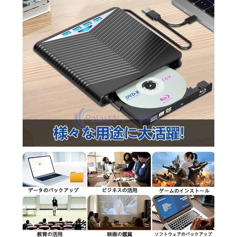 ブルーレイドライブ 外付け Blu-ray 外付けドライブ USB3.0/Type-C