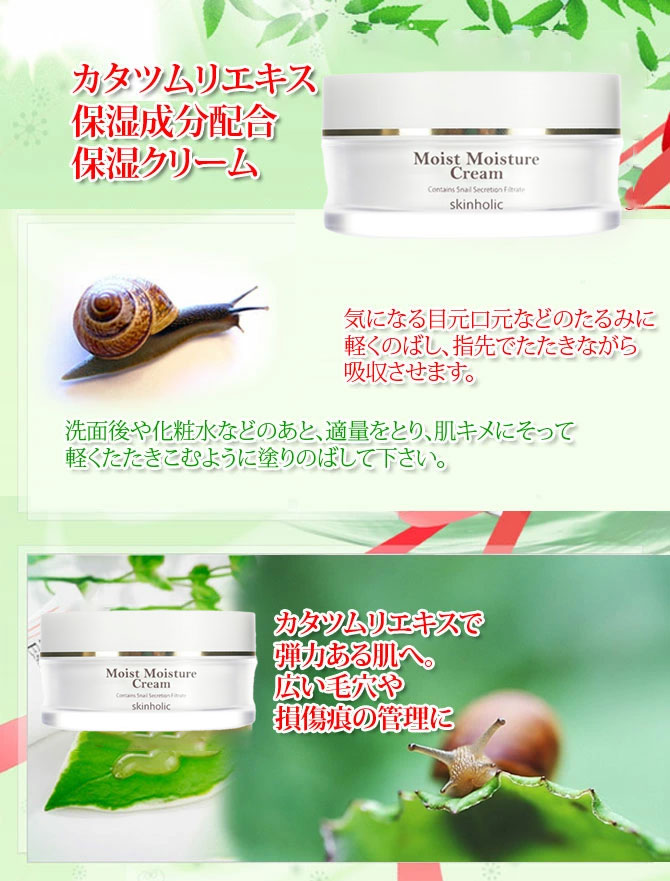 ☆宅急便コンパクト発送☆ Skin Holic カタツムリ分 泌液 (保湿成分配合) 保湿クリーム(60g) スキンホリック スネイルクリーム ハリ  弾力 韓国コスメ : h130 : 八道韓国食品 - 通販 - Yahoo!ショッピング