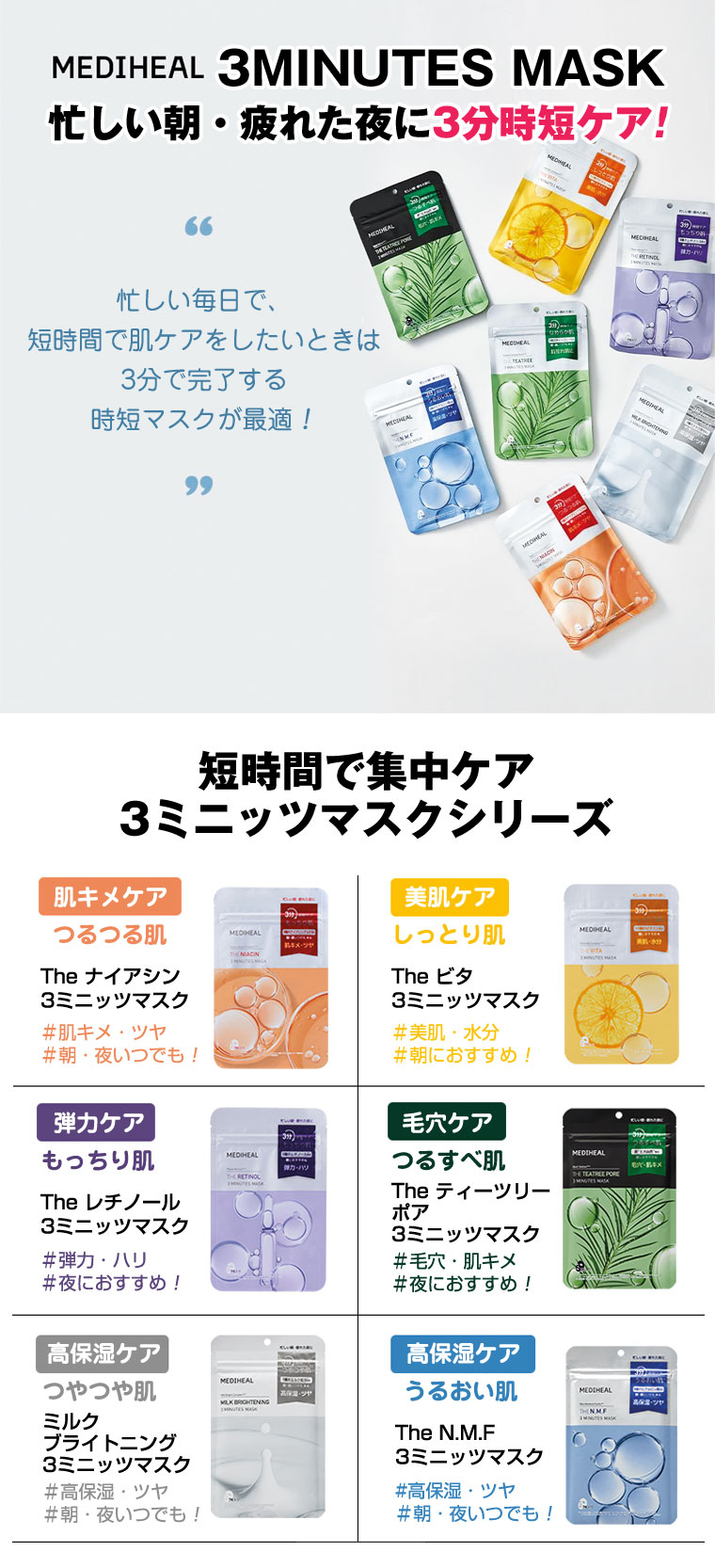 ☆コンパクト発送☆MEDIHEAL ザ・ティーツリーポア 3ミニッツマスク 1
