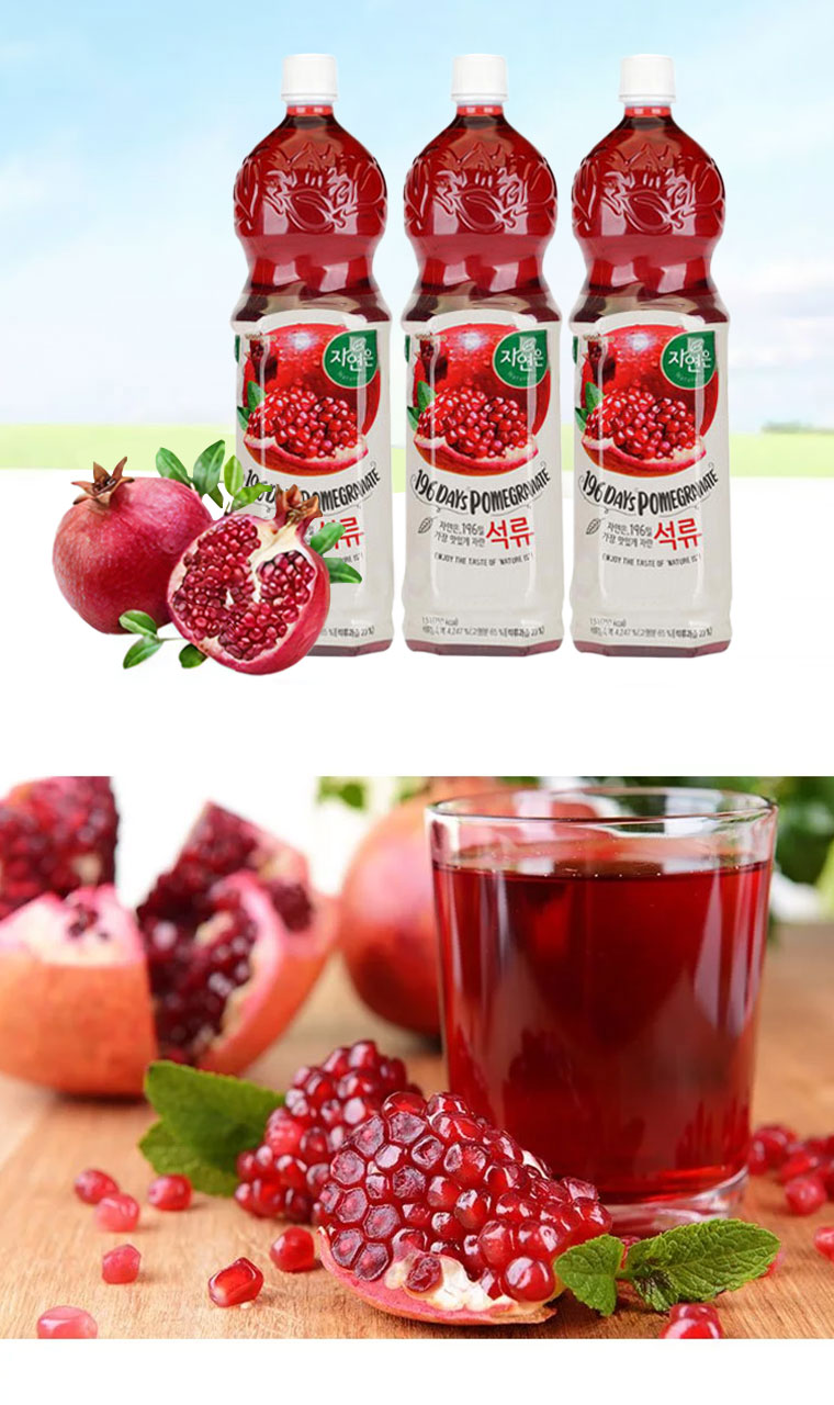 ウンジン ザクロジュース ざくろ1BOX=1.5L×12本・PET woongin 韓国飲料
