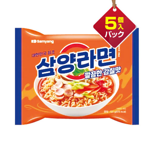 三養ラーメン 120g×5個入りパック □1個当り145円 サムヤン 韓国