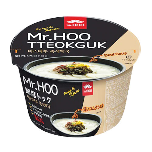 保存食おまとめセット！パックご飯、即席麺、韓国のり、お味噌汁に調味料付きセット！ Mr.Hoo 即席トック 163g×1個 トックカップ麺 韓国お雑煮 もちスープ