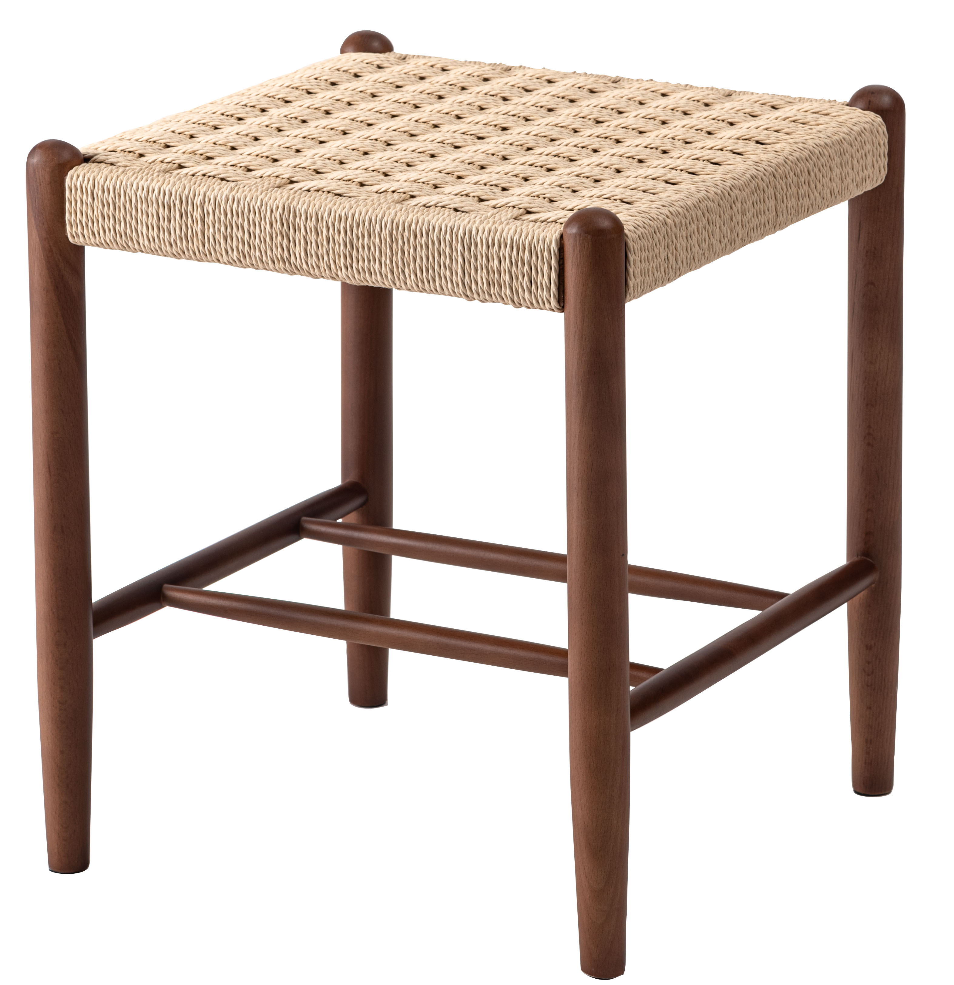 東谷 スツール 木製 椅子 幅40 正方形 おしゃれ ペーパーコード チェア