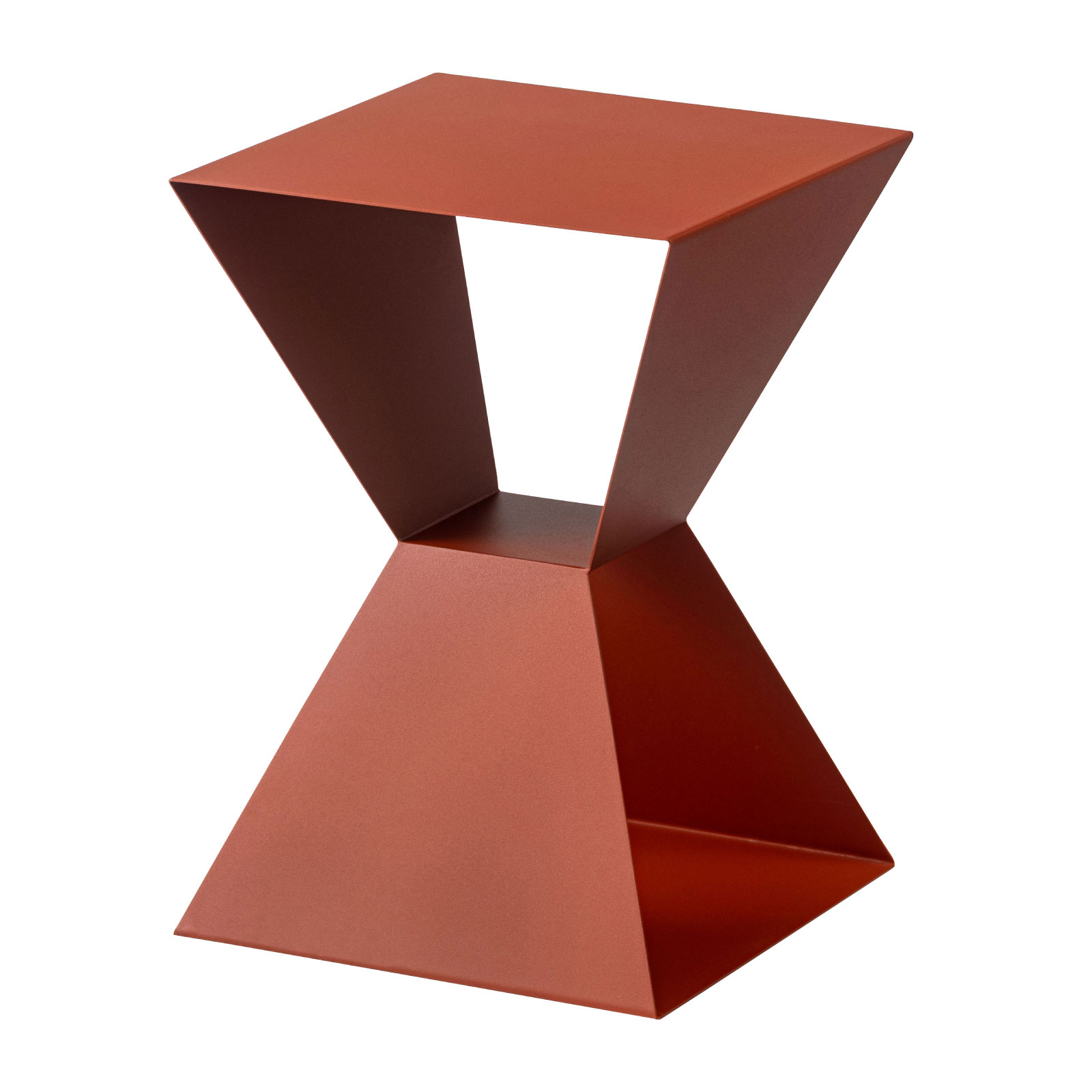 北欧 サイドテーブル 赤色 暖色 ナイト ベッドサイド 花台 プランター