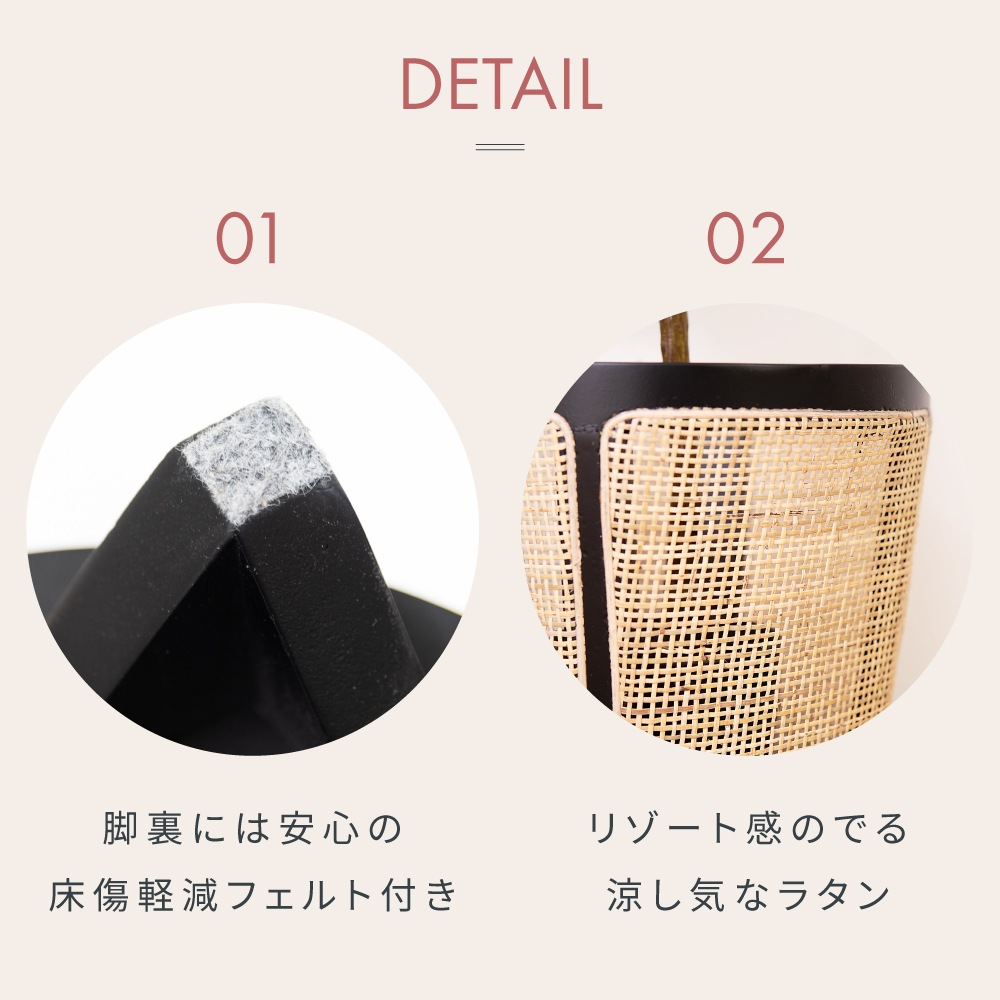プランターカバー 鉢 園芸用品 ラタン 籐 天然木 丸 円形 ガーデニング 植物 観葉植物 安い 人気 完成品 :guy-925:パレットライフ  通販 