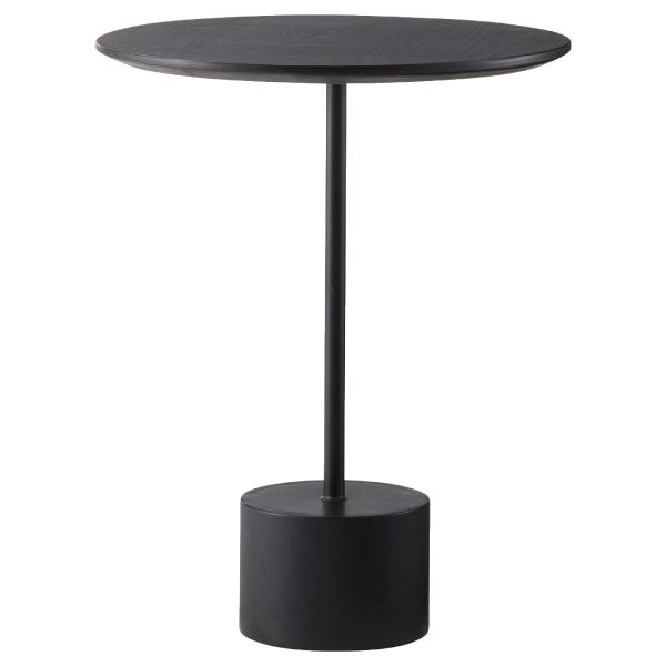 東谷 サイドテーブル おしゃれ 北欧 幅40 丸 スリム 木製 アイアン