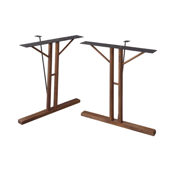 ダイニングテーブル 食卓テーブル テーブル 机 脚 高さ68cm 天然木 スチール アジャスター付き...