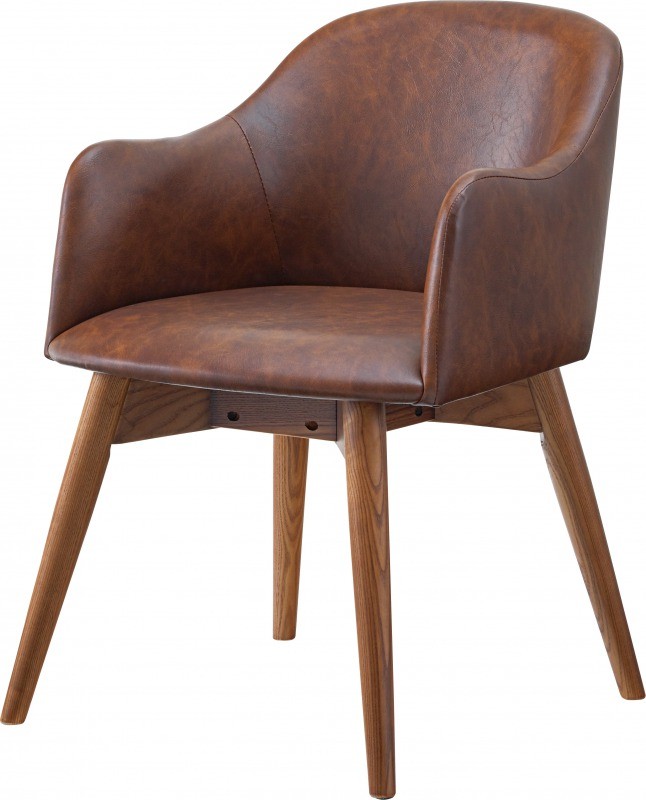 東谷 ダイニングチェア 2脚セット 北欧 肘付き おしゃれ 木製 完成品