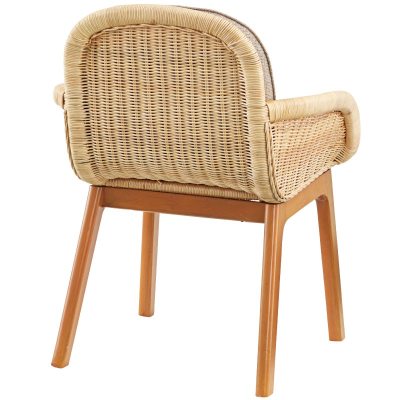 ダイニングチェア おしゃれ チェア 椅子 ファブリック ラタン 籐