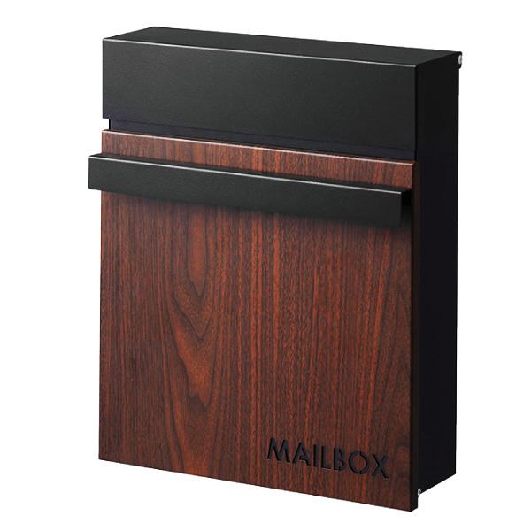 ポスト おしゃれ 壁掛け フラップ式 屋根 鍵付き カバー 雨よけ