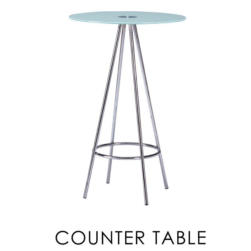 カウンターテーブル ガラス 円形 丸 ハイテーブル 机 おしゃれ 安い Pt 212 パレットライフ 通販 Yahoo ショッピング