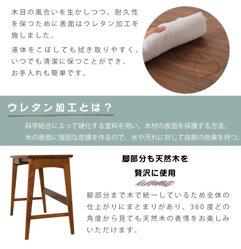 デスク パソコンデスク PCデスク おしゃれ 90cm 作業机 机 引き出し付き 書斎机 木製 リモートワーク テレワーク 在宅勤務