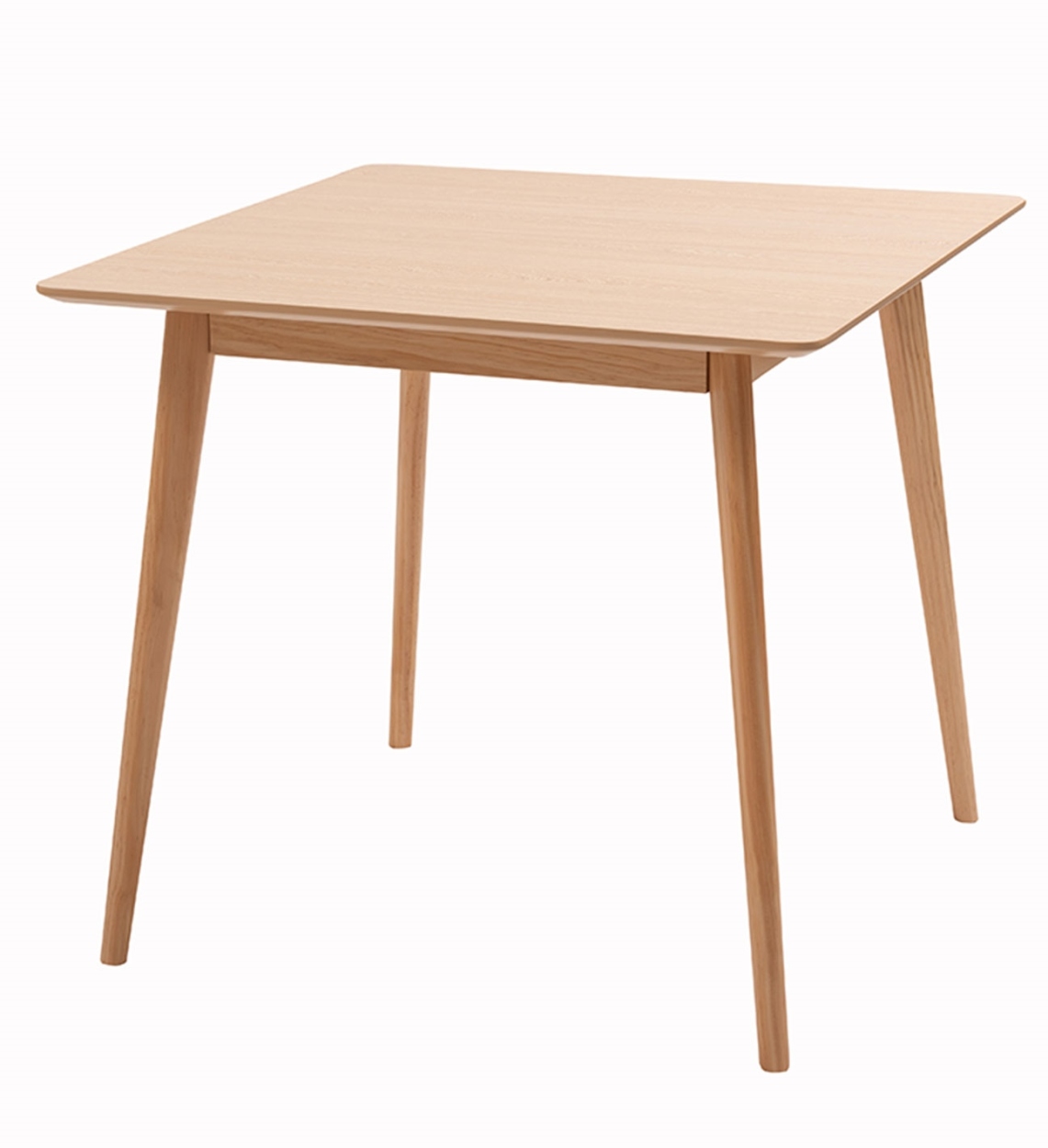 ダイニングテーブル テーブル 食卓テーブル 机 幅80cm 天然木 2人用 スクエアテーブル 正方形 おしゃれ シンプル ホワイト 白 スタイリッシュ  カフェ かわいい