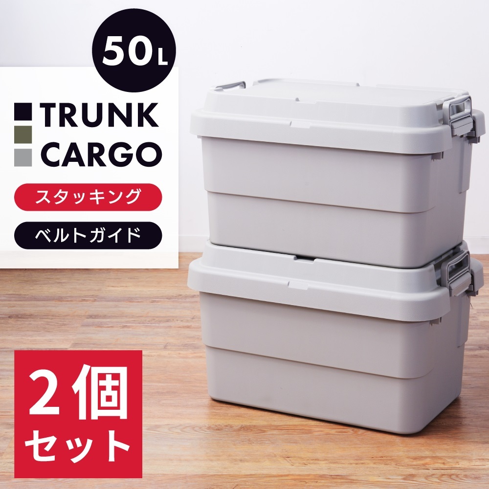 トランクカーゴ 50L 2個セット 収納ボックス プラケース フタ付き プラスチック 収納ケース おしゃれ 収納箱 安い 人気 ZitcAAxLh8,  プラケース、押入れ収納 - bazarcharm.ir