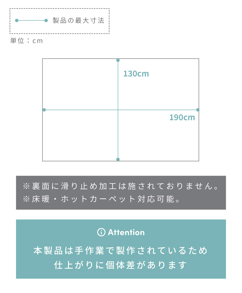 ラグマット シンプル 130×190 ラグ マット 敷物 じゅうたん 絨毯 カーペット コットン 綿 北欧 長方形 グレー アイボリー チェック シンプル