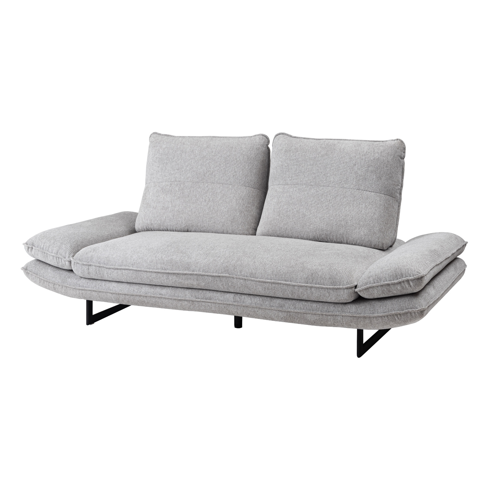 東谷 ソファー 2人掛け ローソファー 2way 幅197 背もたれ移動 肘掛け