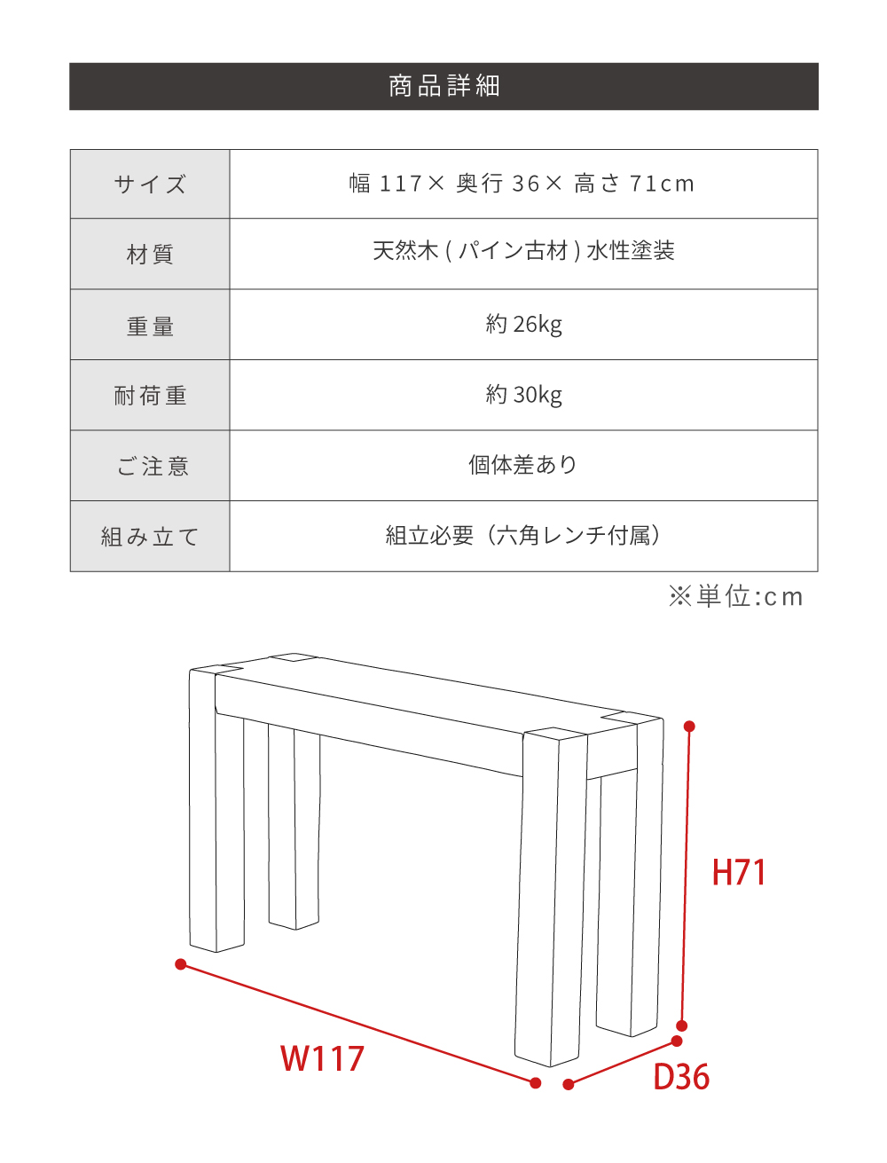 楽天市場】複数本セット コーナー設置対応 木製手すり 600mm I型