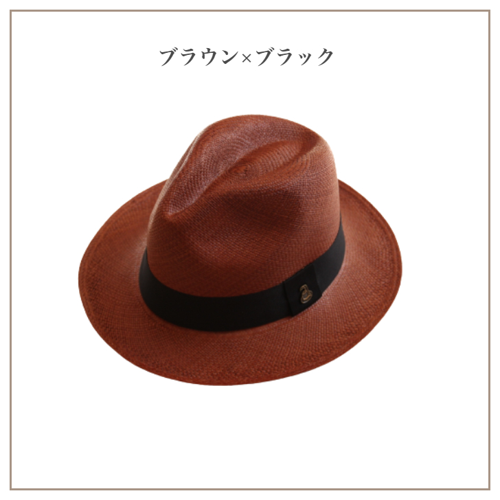 帽子 ハット メンズ レディース パナマハット パナマ帽 中折れハット 夏用中折れ帽 つば広 赤 黒 夏 大きいサイズ xl エクアアンディーノ  ブラックリボン