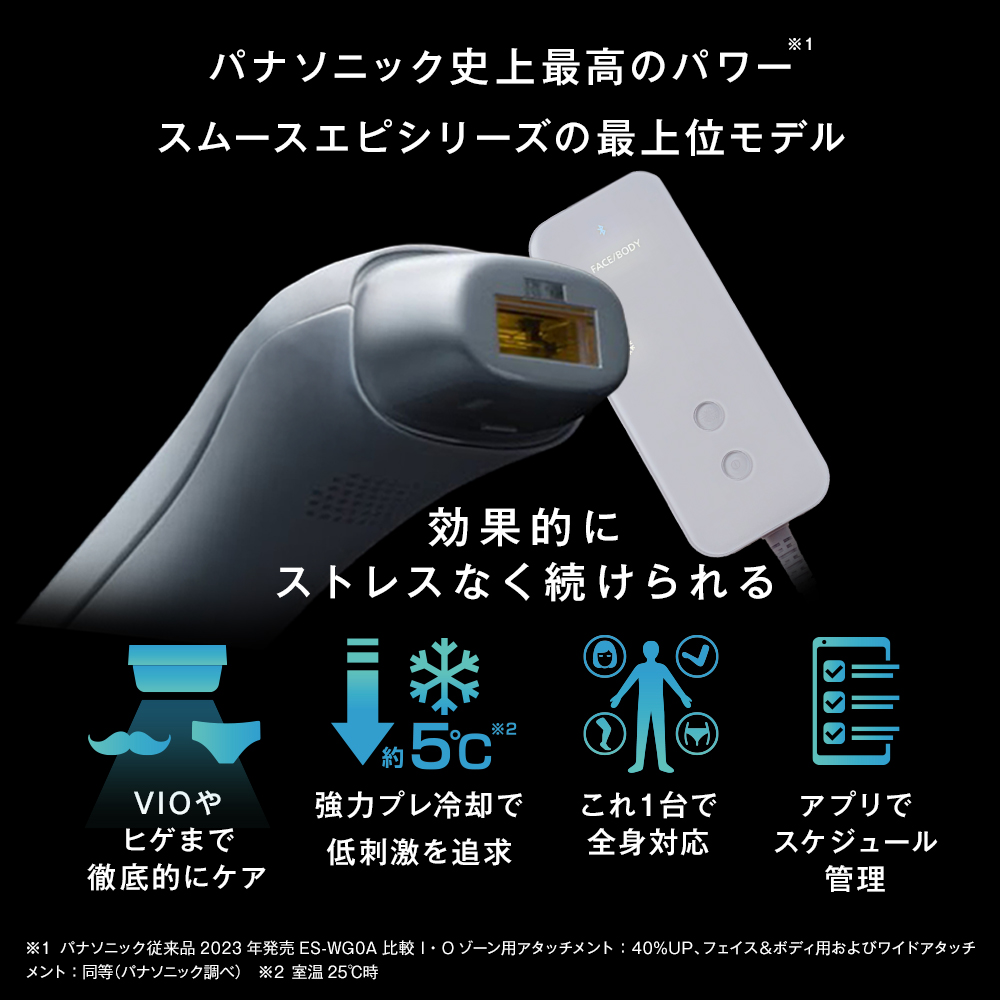 Panasonic（パナソニック） 公式店 光美容器 スムースエピ ES-WG0B