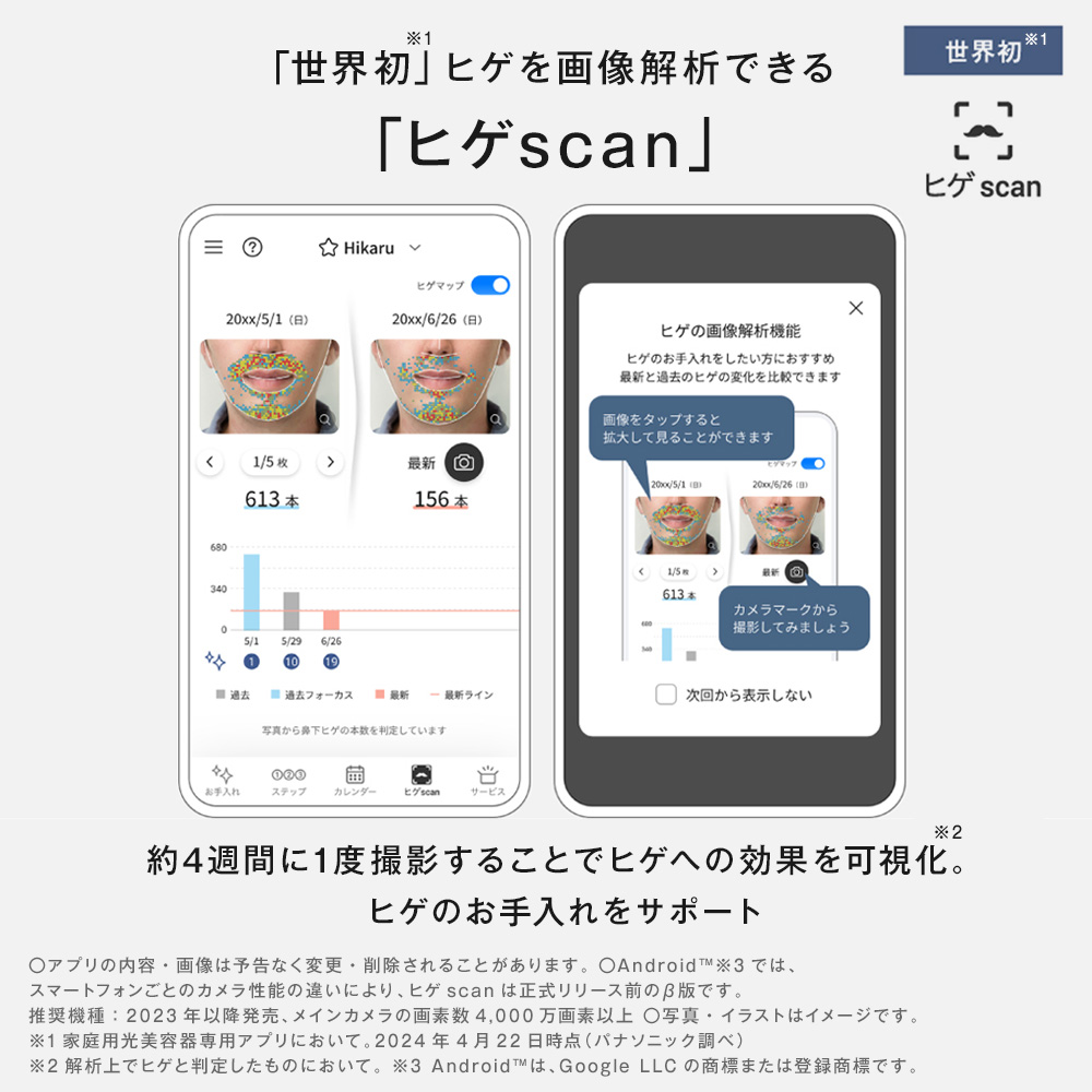 公式店 パナソニック 光美容器 スムースエピ ES-WG0Bの画像