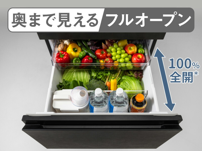 Panasonic（パナソニック） 公式店 冷蔵庫 NR-C37WS2 365L 奥行・幅