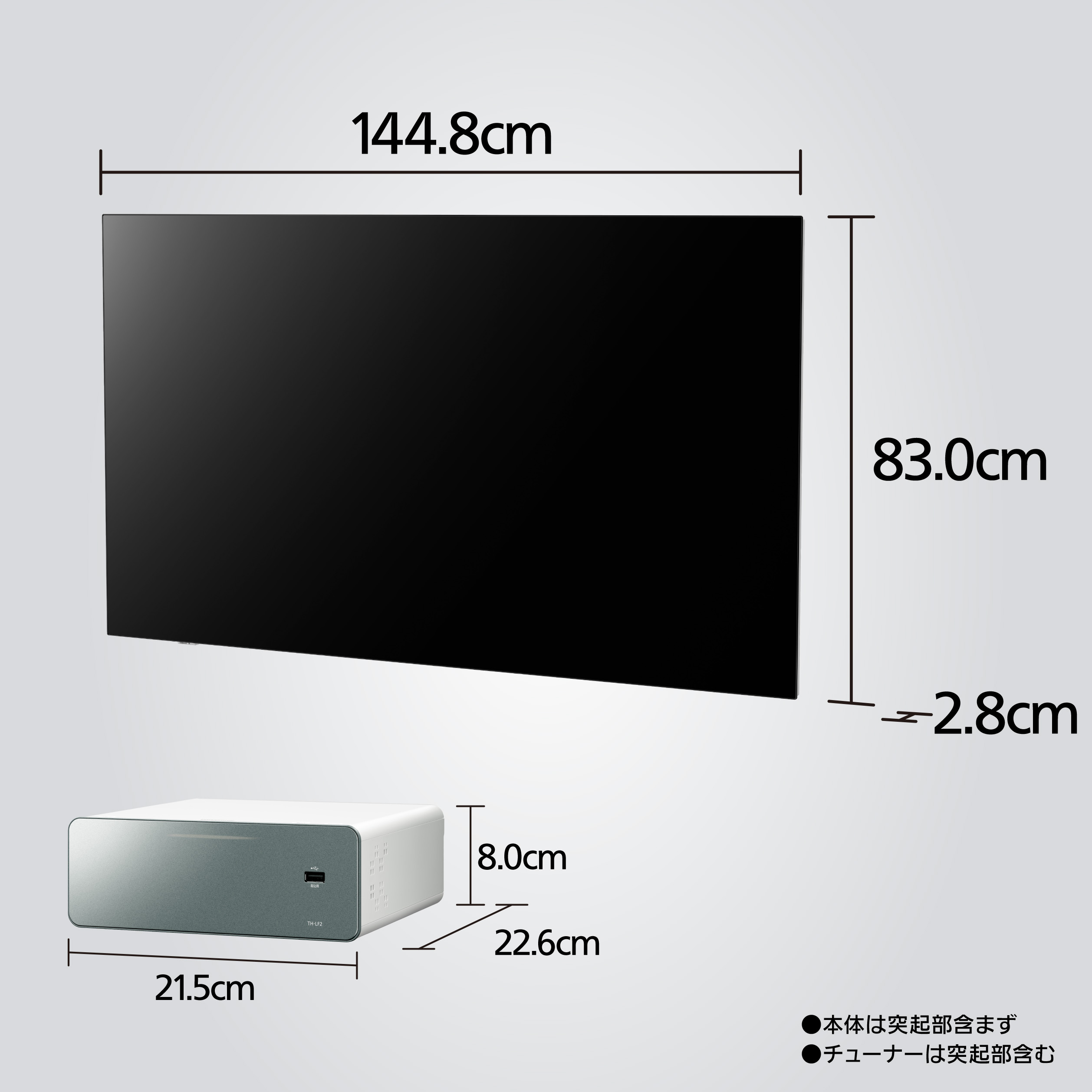 Panasonic（パナソニック） 公式店 テレビ TH-65LW2 ウォールフィット