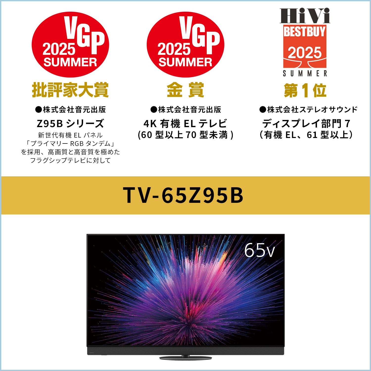(とりのすけ) 2022年製 Panasonic テレビ 65V Panasonic OLED TV - Z95A Series