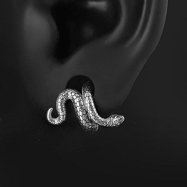 8G スネーク 蛇 ヘビ セグメント 軟骨 マグネット ステンレス