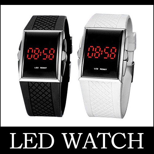 ウォッチベルト デジタル デジタル時計 蛍光 LED スポーティー ベルト