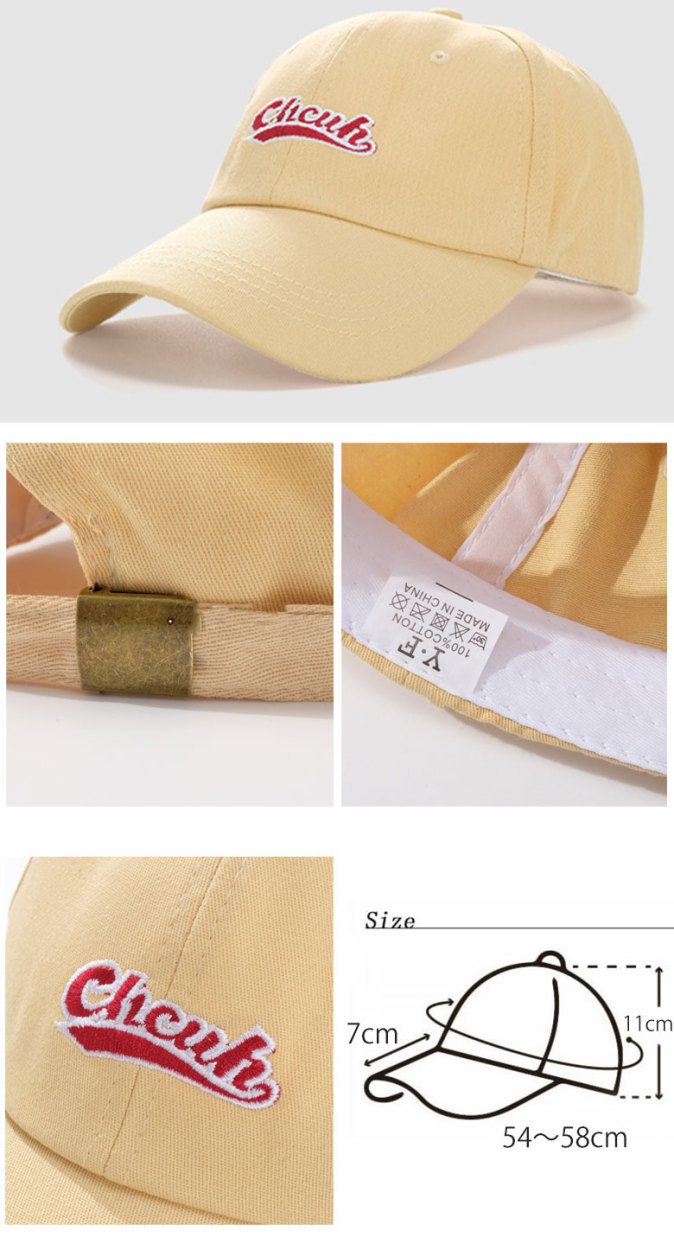 Chcuhロゴ キャップ ベースボールキャップ 帽子 ヒップホップ