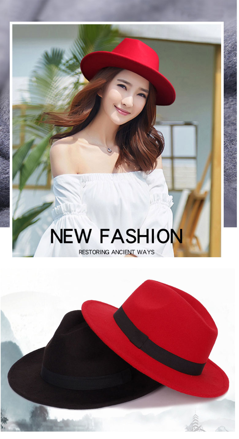 フェルトハット つば広帽子