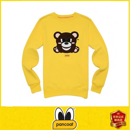 Pancoat パンコート POPTEDDY FLEECE CREW NECK BANANA YELLOW