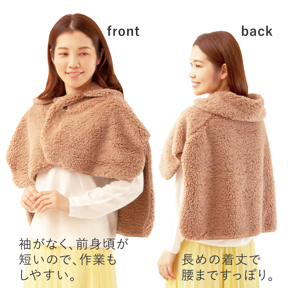 【激安通販 オンラインショップ】日用品 レディース ルームウェア 冬 あったかケープ トップス もこもこ トップス